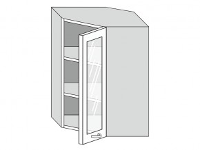 19.60.3у Шкаф настенный (h=913) угловой на 600мм со стекл. дверцей в Озёрске - ozyorsk.magazinmebel.ru | фото