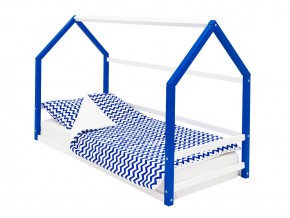 Детская кровать-домик Монтессори Svogen сине-белый в Озёрске - ozyorsk.magazinmebel.ru | фото - изображение 1