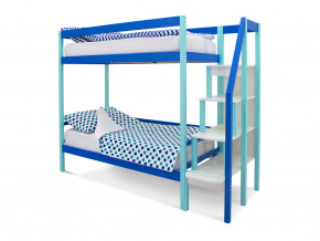 Двухъярусная кровать Svogen мятно-синий в Озёрске - ozyorsk.magazinmebel.ru | фото - изображение 1