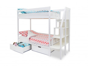 Двухъярусная кровать Svogen с ящиками белый в Озёрске - ozyorsk.magazinmebel.ru | фото - изображение 2