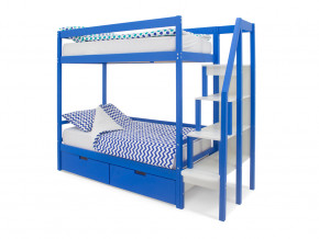 Двухъярусная кровать Svogen с ящиками синий в Озёрске - ozyorsk.magazinmebel.ru | фото - изображение 1