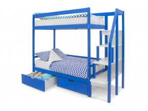 Двухъярусная кровать Svogen с ящиками синий в Озёрске - ozyorsk.magazinmebel.ru | фото - изображение 2