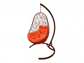 Кокон Овал с ротангом оранжевая подушка в Озёрске - ozyorsk.magazinmebel.ru | фото - изображение 1