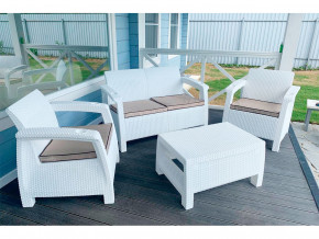 Комплект уличной мебели Yalta Terrace Set белый в Озёрске - ozyorsk.magazinmebel.ru | фото
