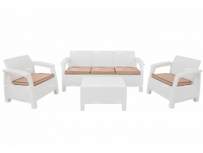 Комплект уличной мебели Yalta Terrace Triple Set белый в Озёрске - ozyorsk.magazinmebel.ru | фото