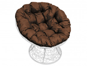 Кресло Папасан с ротангом коричневая подушка в Озёрске - ozyorsk.magazinmebel.ru | фото