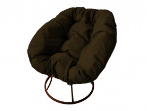 Кресло Пончик без ротанга коричневая подушка в Озёрске - ozyorsk.magazinmebel.ru | фото - изображение 1