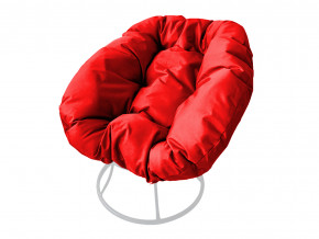Кресло Пончик без ротанга красная подушка в Озёрске - ozyorsk.magazinmebel.ru | фото - изображение 1