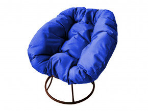 Кресло Пончик без ротанга синяя подушка в Озёрске - ozyorsk.magazinmebel.ru | фото