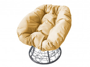 Кресло Пончик с ротангом бежевая подушка в Озёрске - ozyorsk.magazinmebel.ru | фото