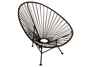 Кресло Ракушка с ротангом коричневый в Озёрске - ozyorsk.magazinmebel.ru | фото