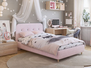 Кровать 1200 Лео велюр нежно-розовый в Озёрске - ozyorsk.magazinmebel.ru | фото - изображение 4