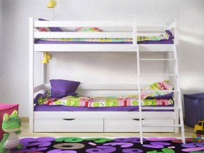 Кровать двухъярусная Сонечка с ящиками и лестницей в Озёрске - ozyorsk.magazinmebel.ru | фото - изображение 2