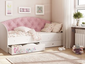 Кровать Эльза Белый-розовый в Озёрске - ozyorsk.magazinmebel.ru | фото