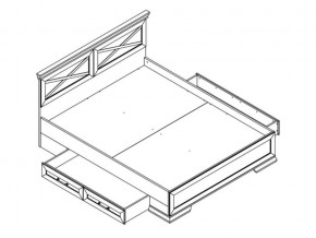 Кровать LOZ160х200 с ящиками Марсель ясень снежный в Озёрске - ozyorsk.magazinmebel.ru | фото - изображение 2