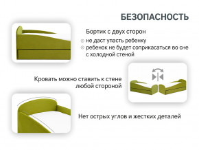 Кровать с ящиком Letmo оливковый (велюр) в Озёрске - ozyorsk.magazinmebel.ru | фото - изображение 13