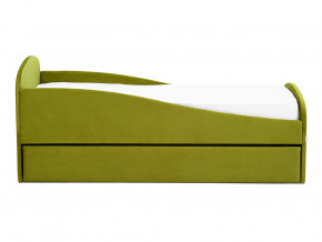 Кровать с ящиком Letmo оливковый (велюр) в Озёрске - ozyorsk.magazinmebel.ru | фото - изображение 6