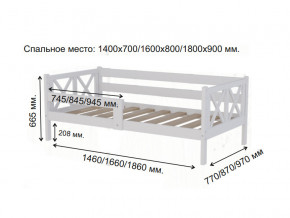 Кровать софа Аист-3 Прованс белый 1800х900 мм в Озёрске - ozyorsk.magazinmebel.ru | фото - изображение 2