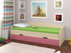 Кровать Соня 2 дуб молочный-розовый в Озёрске - ozyorsk.magazinmebel.ru | фото - изображение 1