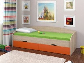 Кровать Соня 2 сонома-оранжевый в Озёрске - ozyorsk.magazinmebel.ru | фото