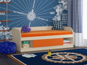 Кровать Соня 4 дуб молочный-оранжевый в Озёрске - ozyorsk.magazinmebel.ru | фото