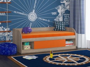 Кровать Соня 4 сонома-оранжевый в Озёрске - ozyorsk.magazinmebel.ru | фото