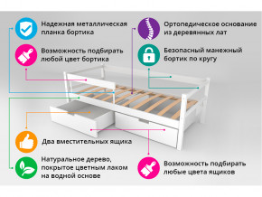 Кровать-тахта Svogen с ящиками и бортиком дерево в Озёрске - ozyorsk.magazinmebel.ru | фото - изображение 4