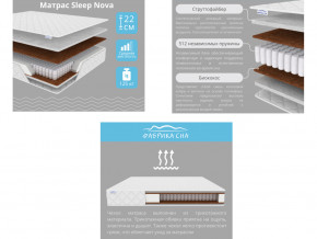 Матрас Sleep Nova шириной 1400 мм в Озёрске - ozyorsk.magazinmebel.ru | фото - изображение 2