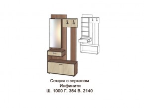 Секция с зеркалом в Озёрске - ozyorsk.magazinmebel.ru | фото