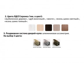 Шкаф-купе Акцент-Сим Д 1500-600 шимо светлый в Озёрске - ozyorsk.magazinmebel.ru | фото - изображение 3