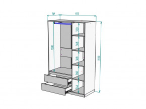 Шкаф Malta light H298 Белый в Озёрске - ozyorsk.magazinmebel.ru | фото - изображение 2