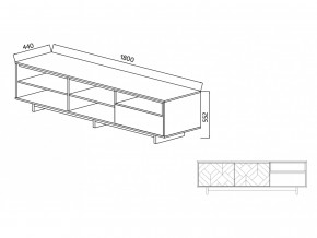 Тумба для ТВА Moderno-1800 В-1 Ф2 в Озёрске - ozyorsk.magazinmebel.ru | фото - изображение 4