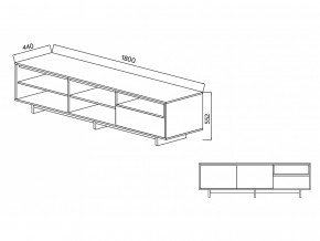 Тумба для ТВА Moderno-1800 В-1 Ф6 в Озёрске - ozyorsk.magazinmebel.ru | фото - изображение 4