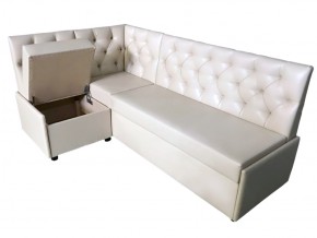 Угловой диван Призма со стяжками белый со спальным местом в Озёрске - ozyorsk.magazinmebel.ru | фото - изображение 2