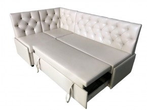 Угловой диван Призма со стяжками белый со спальным местом в Озёрске - ozyorsk.magazinmebel.ru | фото - изображение 3